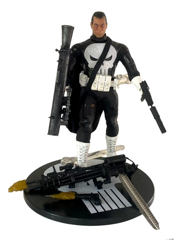 Figura Serie The Punisher El Castigador Metralleta Marvel (Reacondicionado)
