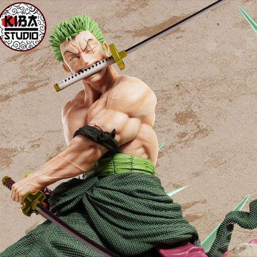 Roronoa Zoro Estátua Resina 27cm One Piece Fidel Figures