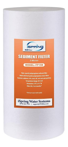 Filtro De Sedimento Ispring Fp15b Para Sistemas De De Agua 5