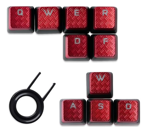 10 Keys Corsair Fps Red Retroiluminado Reemplazo Para Los Te