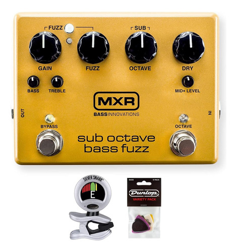 Bandeo De Pedal De Fuzz De Bajo De Bajo Octave Mxr M287 Con