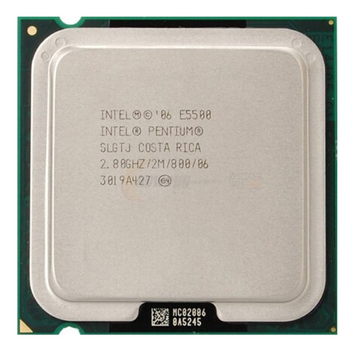 Procesador Intel Pentium E5500 2 Nucleos/2,8ghz/2mb/775