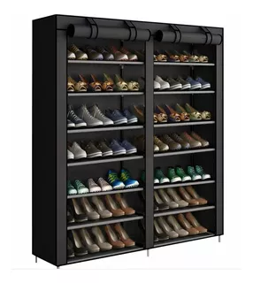 zapatera qilay qilay Zapatera Organizador Zapatos 42pares 7niveles Marco De Metal color negro