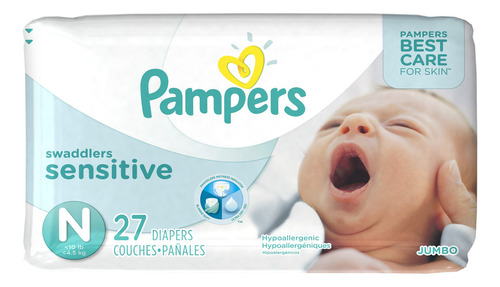 Pampers Swaddlers Sensitive - Panales Para Recien Nacidos Ta