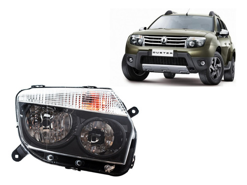 Optica Renault Duster 2010 2011 2012 2013 2014 Negra Derecha