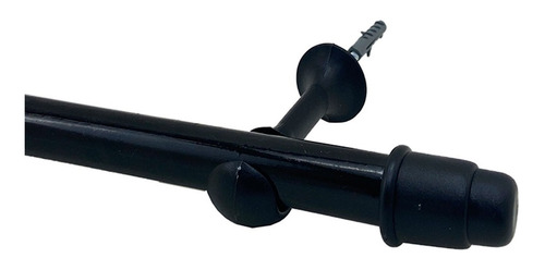 Varão De Cortina 19mm 3 Metros Cores Variadas Cor Preto