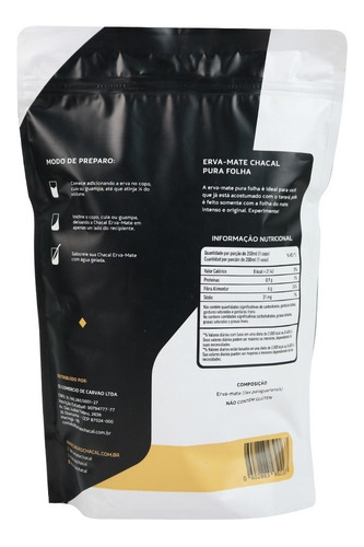 Imagem 2 de 2 de Erva Mate Para Terere Chacal 500g Premium - Pura Folha