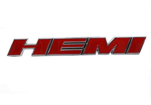 Logo Emblema Hemi Metálico 12.2x1.6cm Para Dodge