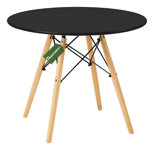 Mesa Redonda Eames Moderna 80cm Para Jardín Y Hogar