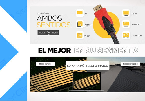Imagen 3 de 10 de Cable Hdmi 5 Mts Full Hd 1080p 1.4v Lcd Tv Ps3 Xbox Bluray