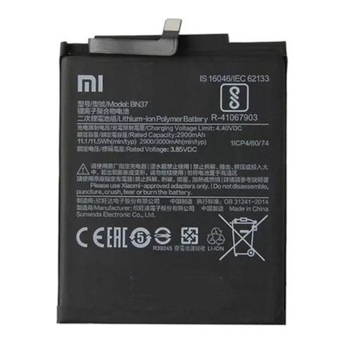 Bateria Pila Xiaomi Redmi 6 Redmi 6a Bn37 3000mah