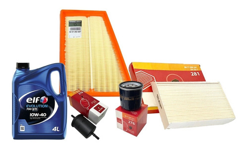 Kit De Filtros + Aceite Elf 4lt Original Renault Fluence 2.0