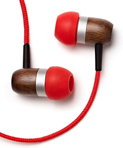 Glxy Premium Genuine Wood Inear Auriculares Con Aislami...