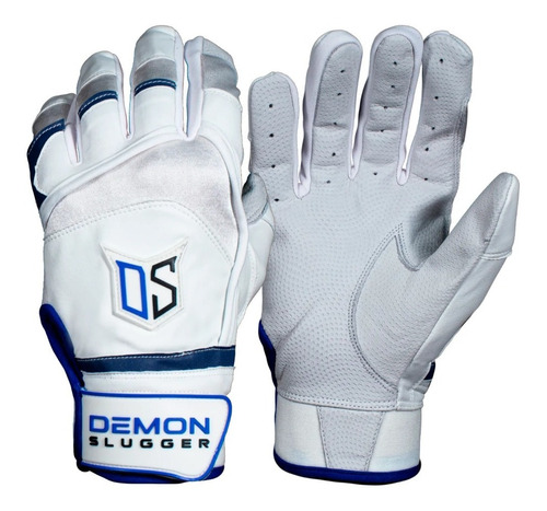 Guantes De Bateo Demon Slugger Ds Classica Blanco Azul Med