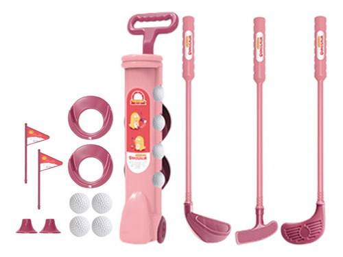 Conjunto De Mini Golfe Para Crianças, Brinquedos De Rosa