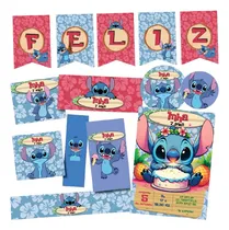 Comprar Kit Imprimible Personalizado Stitch Candy Cumple Invitacion