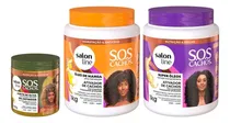 Comprar Kit 2 Ativadores Cachos+gel Definidor Sos Cachos Salon Line