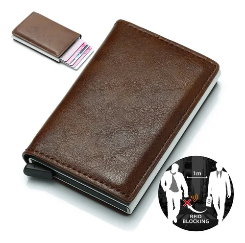 Cartera Con Protección Rfid De Aluminio Para Hombre Meses sin