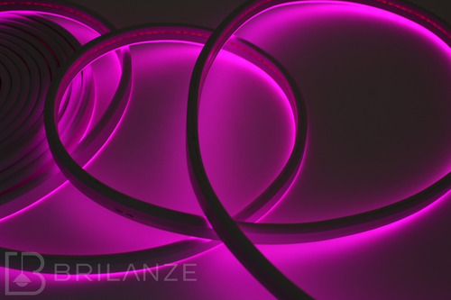 Mangueira Led Neon 12v Roxo 5 Metros 12mm Plug P4 Flex