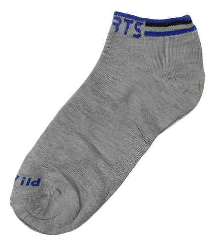 12 Pares De Calceta Para Hombre, Con La Frase ( Wild) Multicolor Liso Unitalla