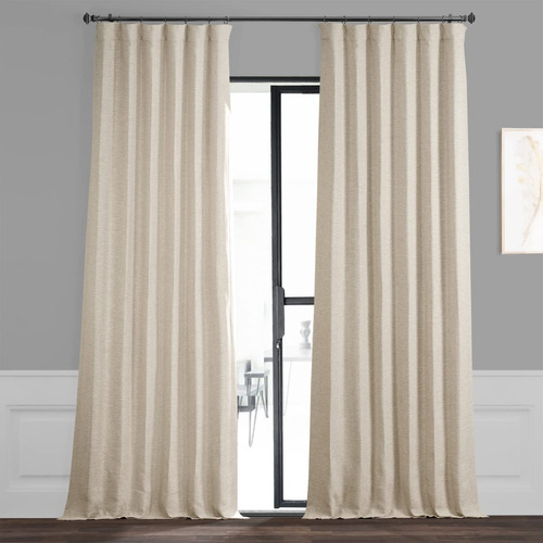 Cortina Blackout Para Ventana 127x213cm Blanco 1pz Nuev