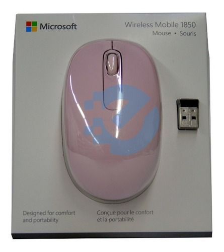 Mouse Inalambrico Microsoft Optico 1850 Rosado U7z-00021