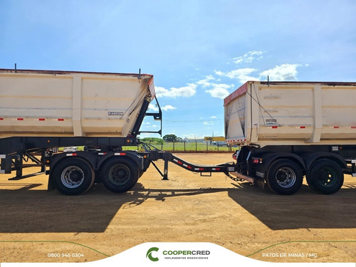 Carreta Rodocaçamba Randon 35m³ 22/22 C/ Lona Fácil 6 Eixos