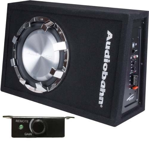 Woofer 12 Plano Amplificado Fuente Audiobahn Abs12amp