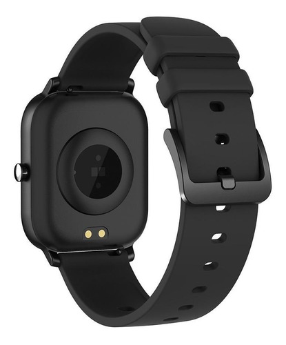 Imagen 2 de 3 de Smartwatch Colmi P8 1.4" caja de aleación black, malla black de silicona