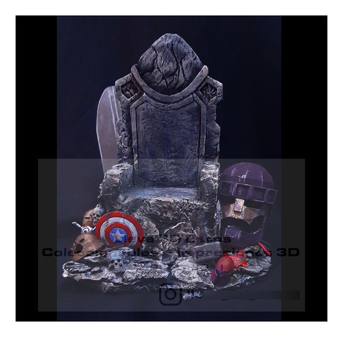 Trono Diorama Para Hulk Maestro Para Figura 7 Pulgadas