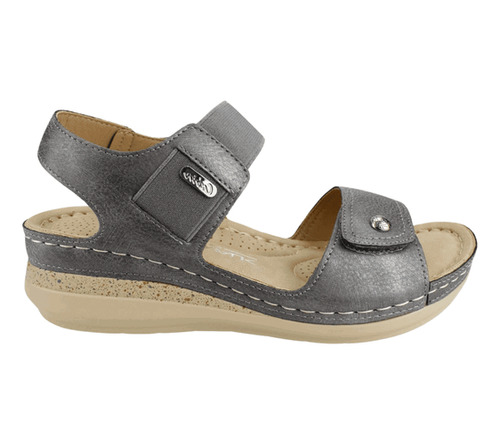 Sandalia New Walk Lisa Confort Gris