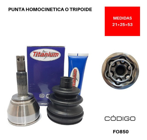 Punta Tripoide Ford Courier L 1.6 2010