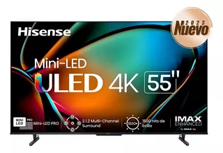 Pantalla Hisense 55 Uled Mini-led Pro 4k 55u8k 144hz Vrr