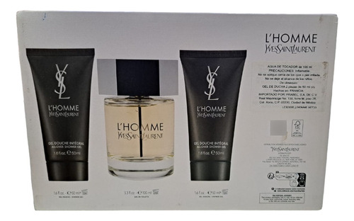 Set Ysl L'homme 100 Ml Edt + 2 Gel De Ducha 50 Ml