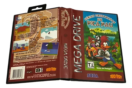 Jogo Mega Drive Ferias Frustradas Do Pica Pau Tectoy C Caixa