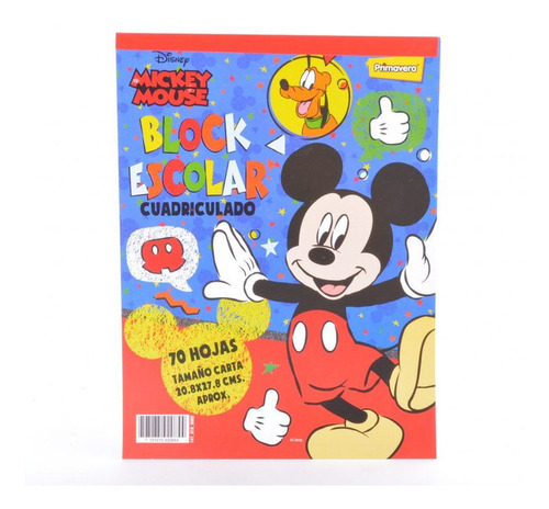 Block Carta Primavera Mickey Cuadros*70