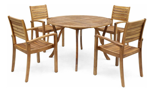 Great Deal Furniture Payne - Juego De Comedor De Madera De .