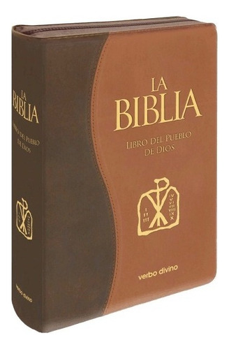 La Biblia Libro Del Pueblo De Dios-s. Piel Cremallera-bitono