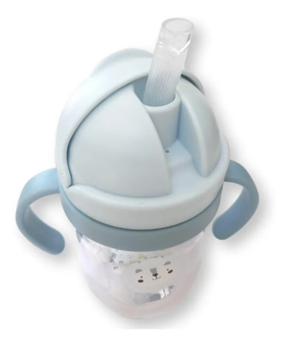 Imagen 2 de 8 de Vaso Con Sorbito Antiderrame Tragos Infantil Irrompible