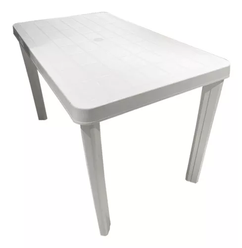 Mesa De Plástico Rectangular 120 X 70 - Patas Desmontables