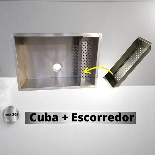 Cuba Inox 50x40 Estilo Elegante E Funcionalidade Inigualável