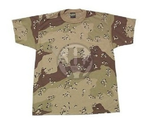 Remera Tactica Camuflada Desert Storm Manga Corta P Chicos