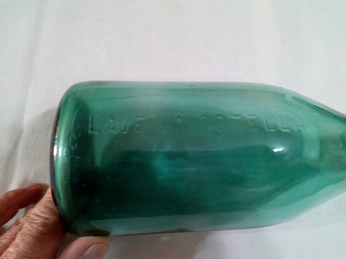 Antigua Botella De Leche De Vidrio. 25 Cm Alto (Usado)