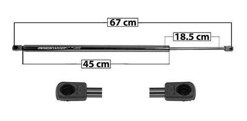 (1) Amortiguador 5a Puerta Izq O Der Dodge Durango 11/14