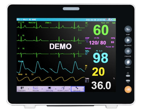 Monitor De Signos Vitales 8 Pulgadas 6 Parámetros