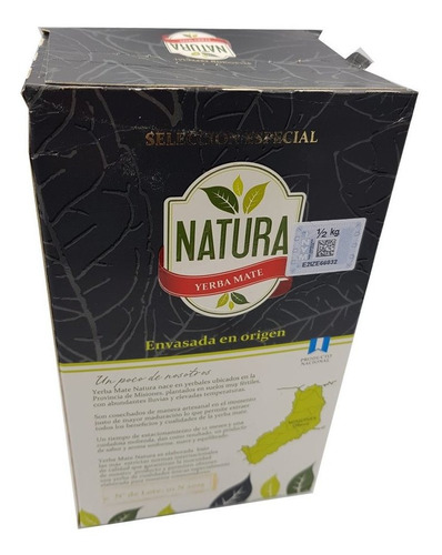 Yerba Mate Natura 3 Kg Selección Especial Oberá Misiones
