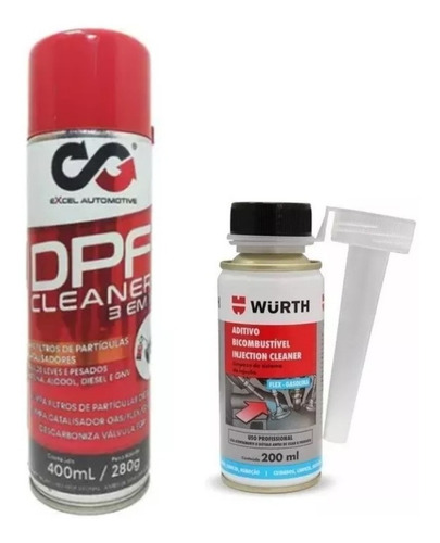 Injection Cleaner 200ml Wurth + Dpf Clener 3 Em 1