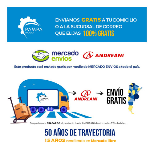 Imagen 7 de 8 de Caja De Herramientas 56 Piezas 1/2-1/4 Pampa