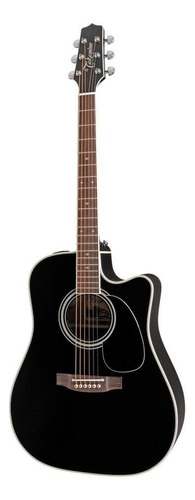 Guitarra acústica Takamine G EF341SC para diestros negra brillante