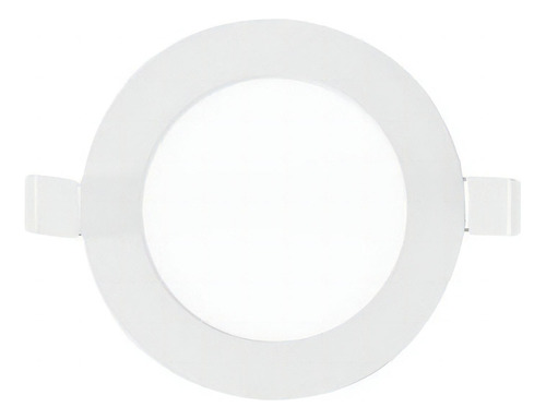 Panel Led Embutir Per06 6w Redondo Blanco Luz Fria Macroled